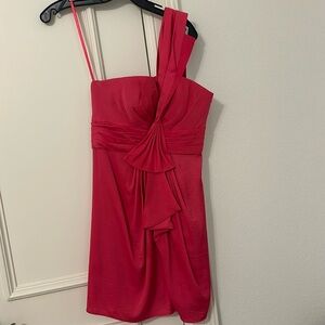 BCBGMaxazria hot pink cocktail dress